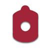 Crimson King Half-Eye, French-Cut, 20 x 25 mm Premium Blocking Pad (roll of 1,000)